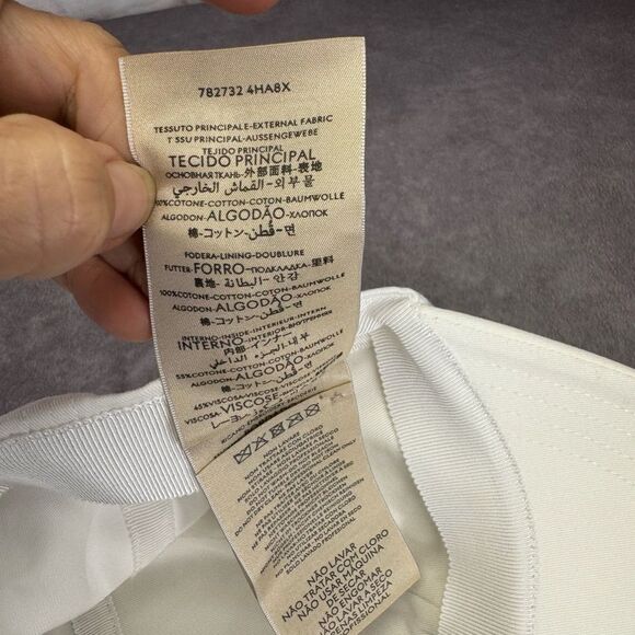 Gucci Venice Cotton Embroidered Script Logo Baseball Cap Hat Medium - Picture 12 of 14